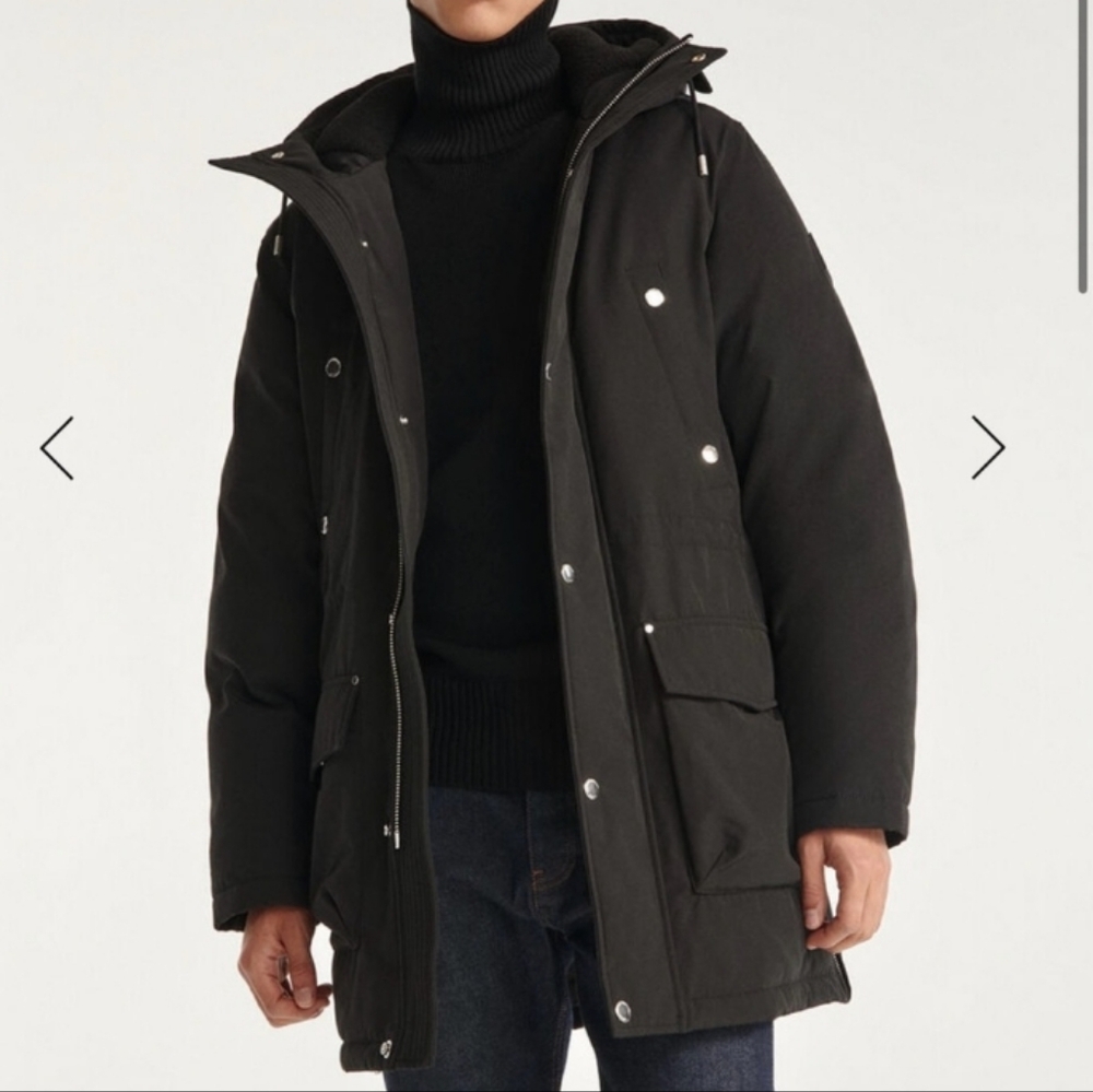 The Kooples Parka Jacket Black